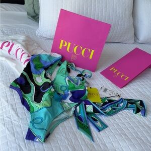Emilio Pucci Multicolor One Piece Swimsuit in original state